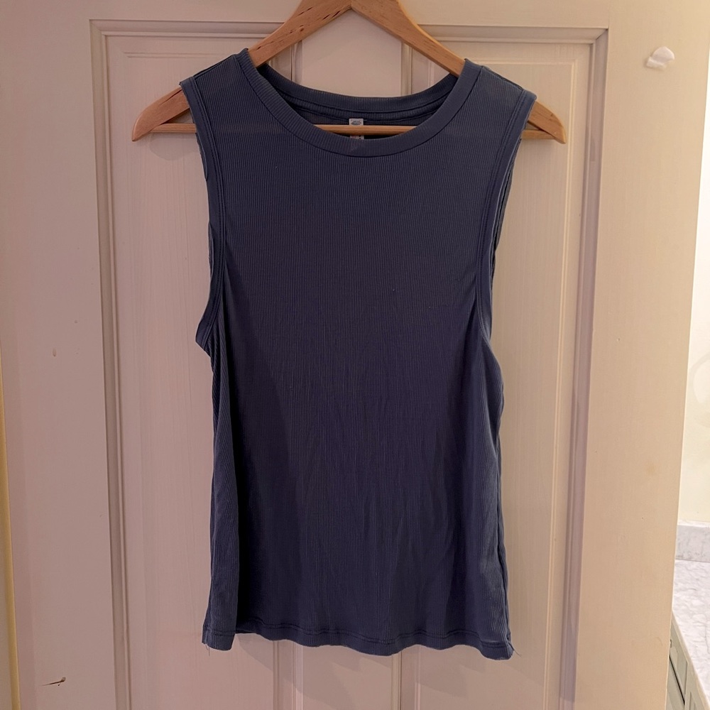Free People movement tank top, blue extra small